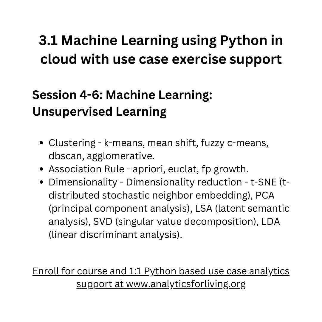 3.1 Machine Learning using Python in cloud environment -and- 1:1 use c ...