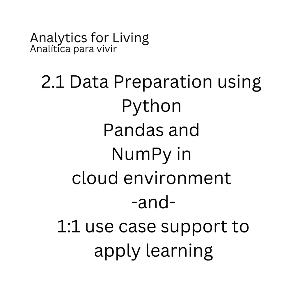 2.1 Advanced Python Data Preparation using Pandas and NumPy in cloud e ...